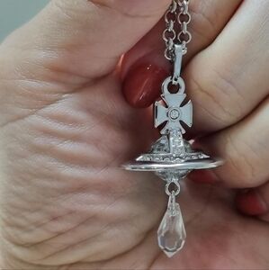 Vivienne Westwood Silver Orbit Necklace